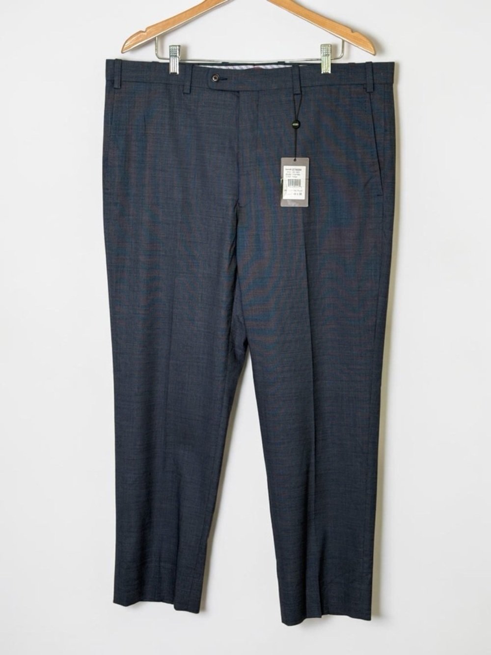 NWT Aristo Eighteen Carnoustie Inverness Indigo Plaid Wool Pants 40x30 MSRP $195